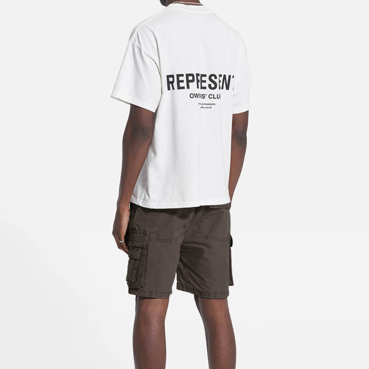 Represent Cargo Shorts Dark Taupe REPRESENT REPRESENT - originalfook singapore