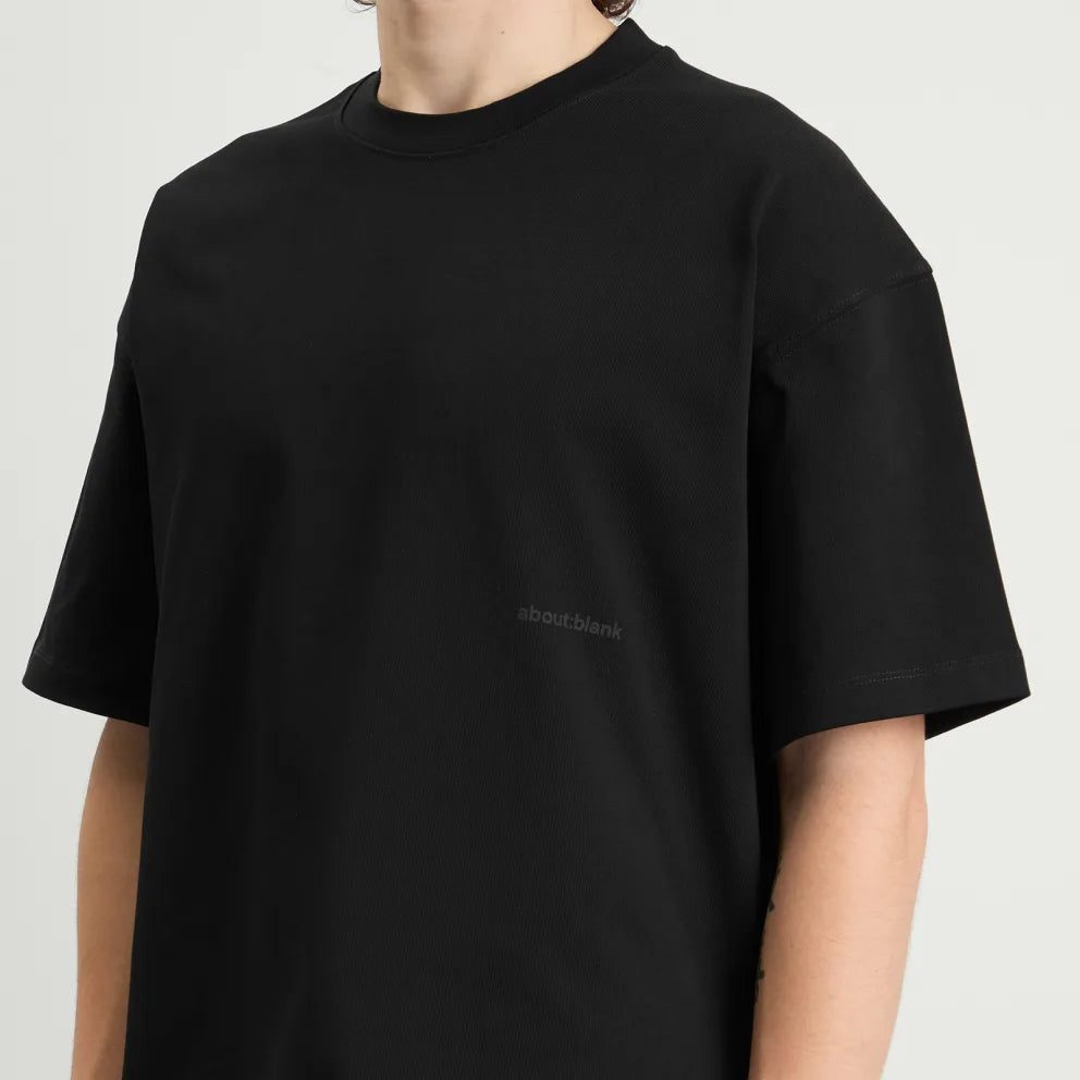 About:Blank Box Logo Tee Black/Black - ORIGINALFOOK