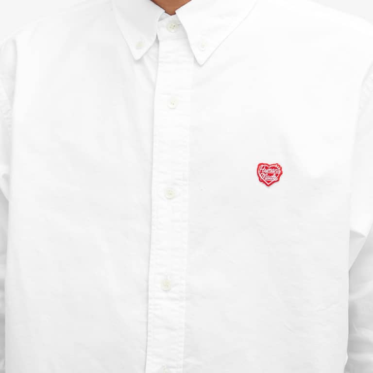 Human Made Oxford BD Shirt White HUMAN MADE HUMAN MADE - originalfook singapore