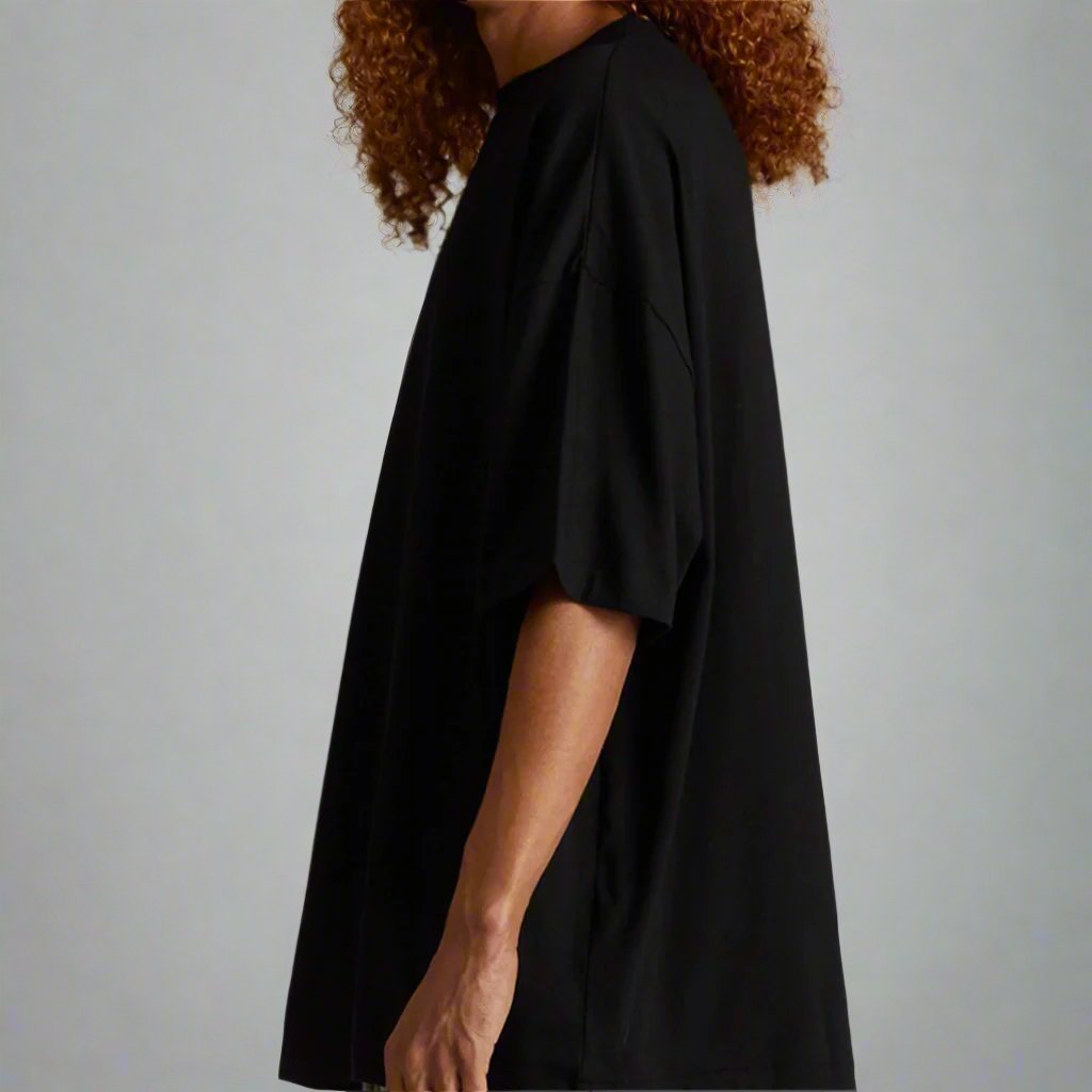 Fear of God Essentials Applique Box Logo Drop Shoulder Tee Black (Oversized) FEAR OF GOD FEAR OF GOD - originalfook singapore