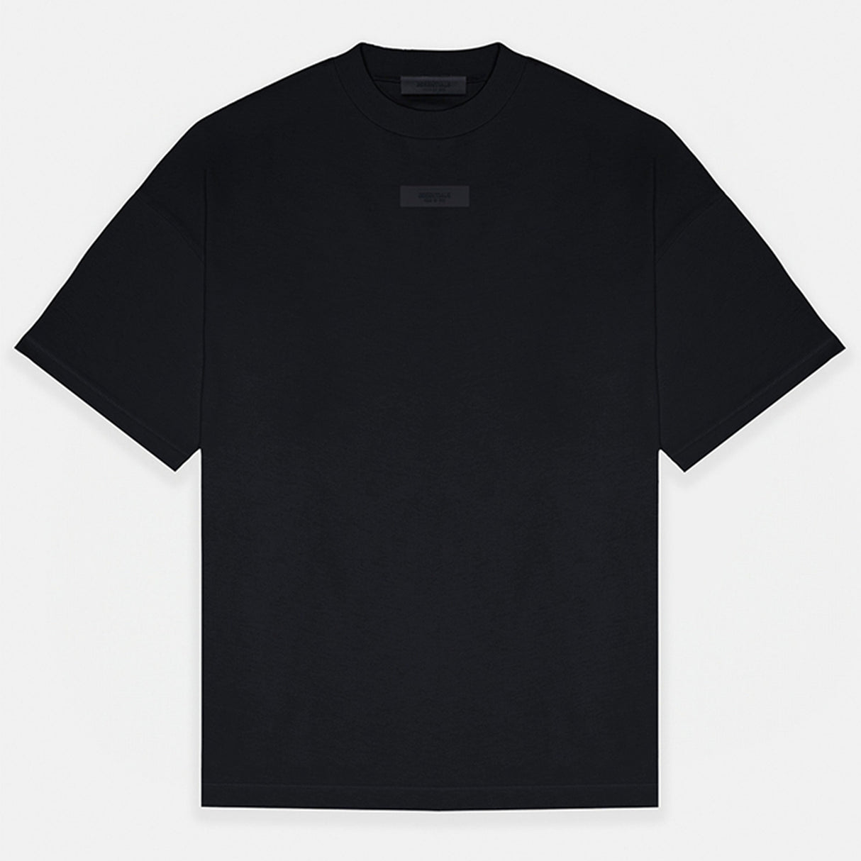 Fear of God Essentials Applique Box Logo Drop Shoulder Tee Black (Oversized) FEAR OF GOD FEAR OF GOD - originalfook singapore