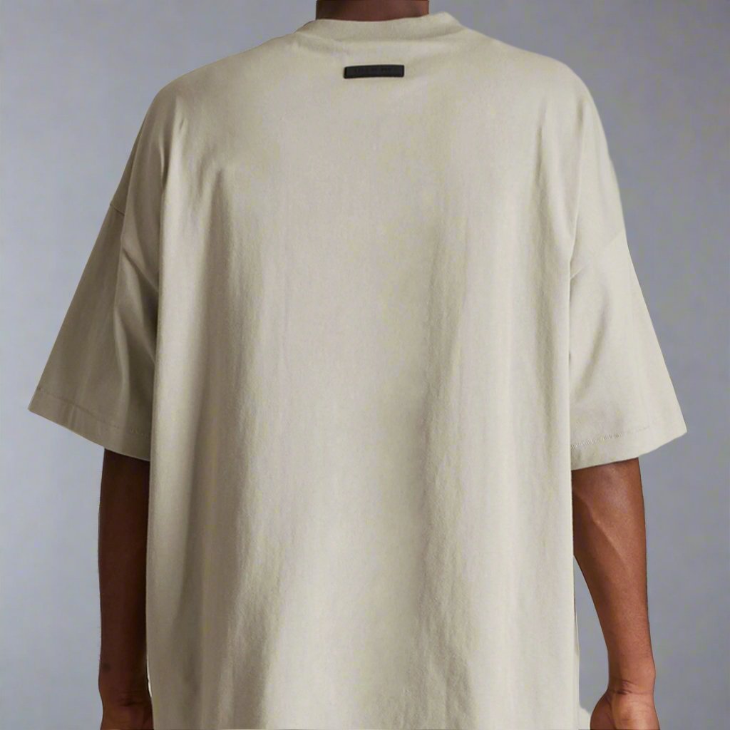 Fear of God Essentials Applique Box Logo Drop Shoulder Tee Seal (Oversized) FEAR OF GOD FEAR OF GOD - originalfook singapore