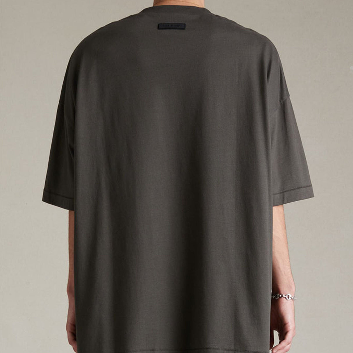 Fear of God Essentials Applique Box Logo Drop Shoulder Tee Ink (Oversized) FEAR OF GOD FEAR OF GOD - originalfook singapore