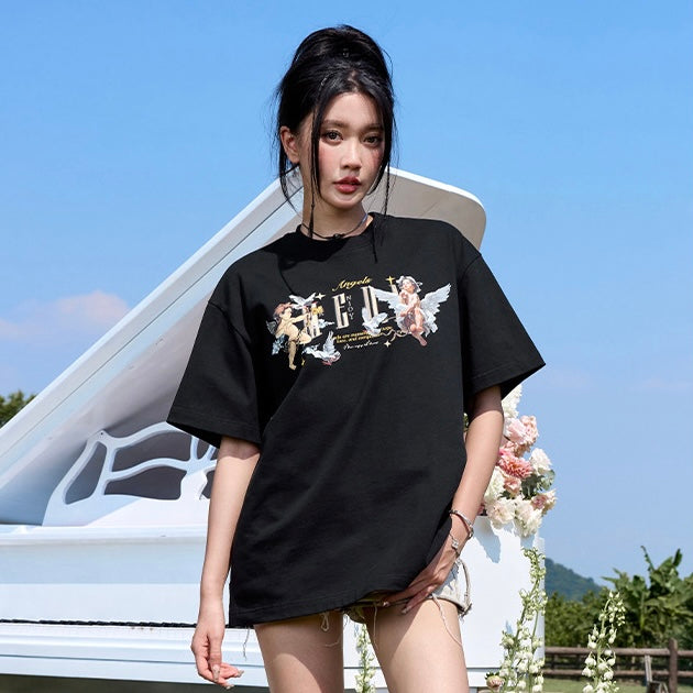 MEDM Cherub Tee Black MEDM MEDM - originalfook singapore
