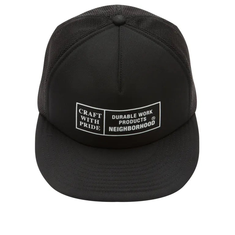 Neighborhood Box Logo Trucker Cap Black - ORIGINALFOOK