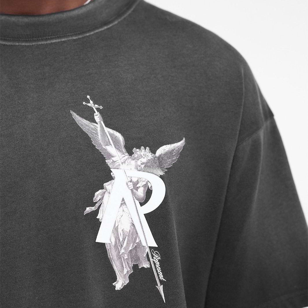 Represent Archangel Tee Washed Black REPRESENT REPRESENT - originalfook singapore
