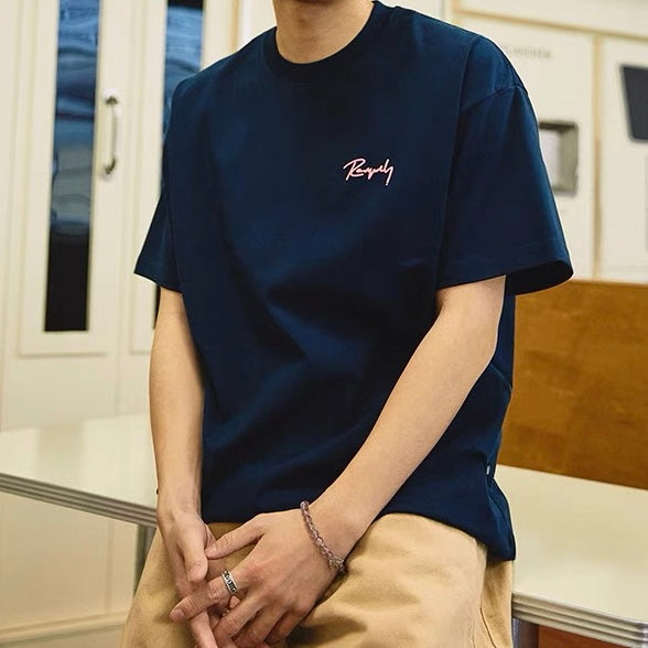 Remedy Embossed Logo Tee Navy REMEDY REMEDY - originalfook singapore