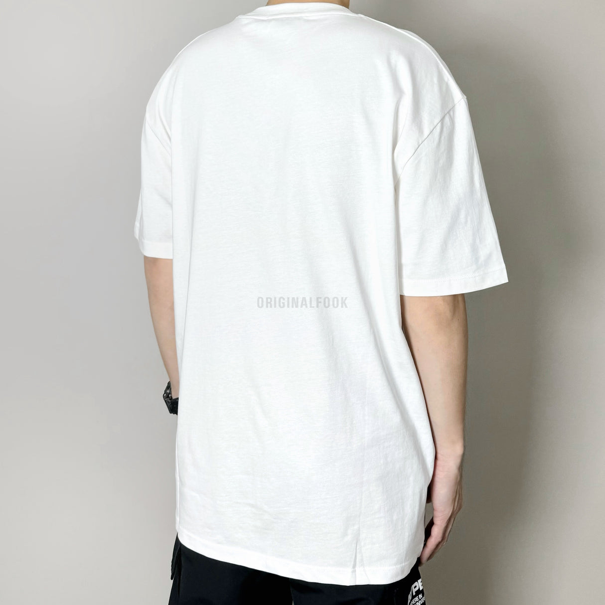Ih Nom Uh Nit Chest Logo Tee Off White NUS23201 (Made In Italy) IH NOM UH NIT IH NOM UH NIT - originalfook singapore