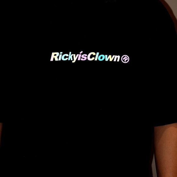 Rickyisclown [RIC] Signature Reflective Smiley Tee Black [R5220901C-I9] RICKYISCLOWN RICKYISCLOWN - originalfook singapore