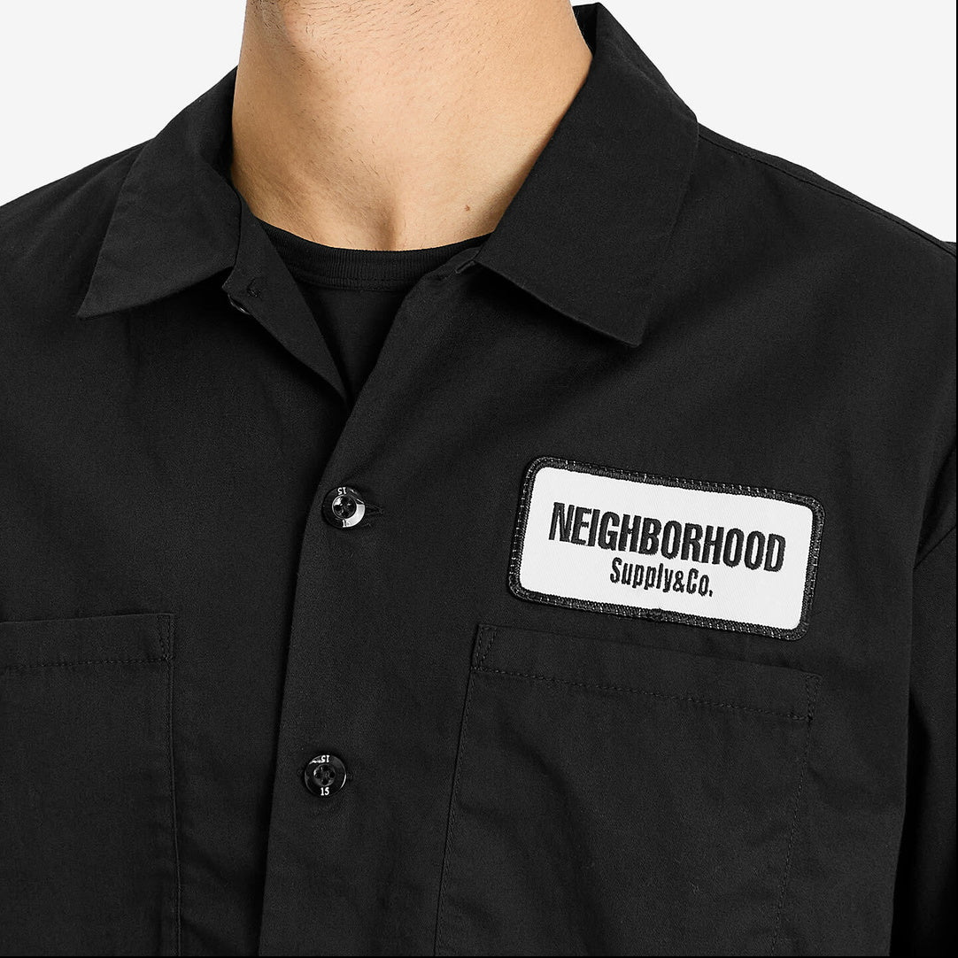 Neighborhood Supply L/S Work Shirt Black - ORIGINALFOOK
