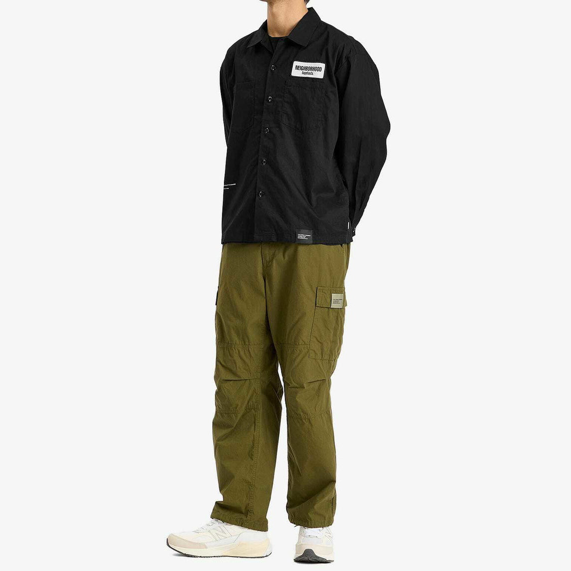 Neighborhood Supply L/S Work Shirt Black - ORIGINALFOOK