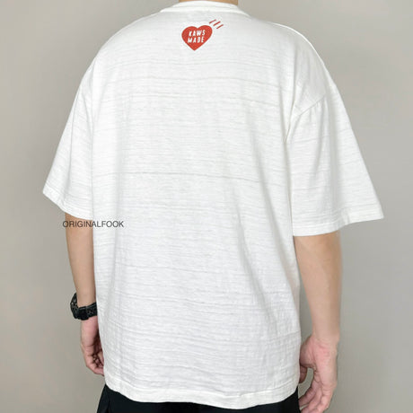Human Made X KAWS Tee #1 White HUMAN MADE HUMAN MADE - originalfook singapore