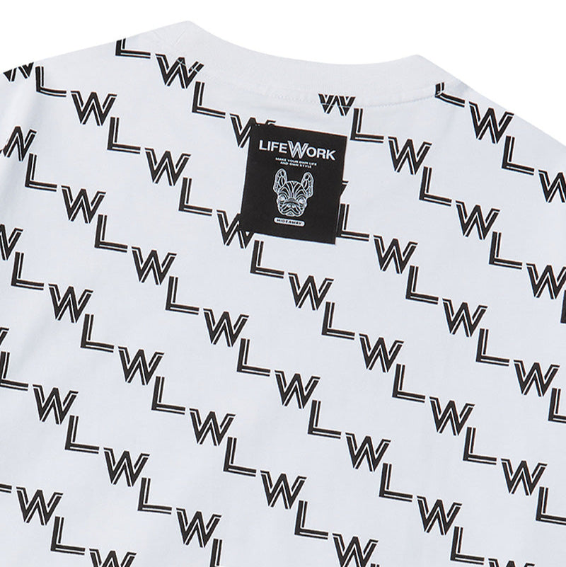 LifeWork Blend Monogram Tee White LIFEWORK LIFEWORK - originalfook singapore