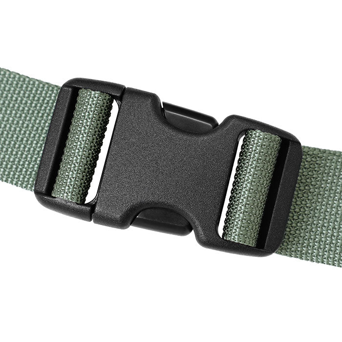 Porter Yoshida Japan Tanker Waist Bag in sage green, featuring adjustable strap and multiple compartments for practical storage.