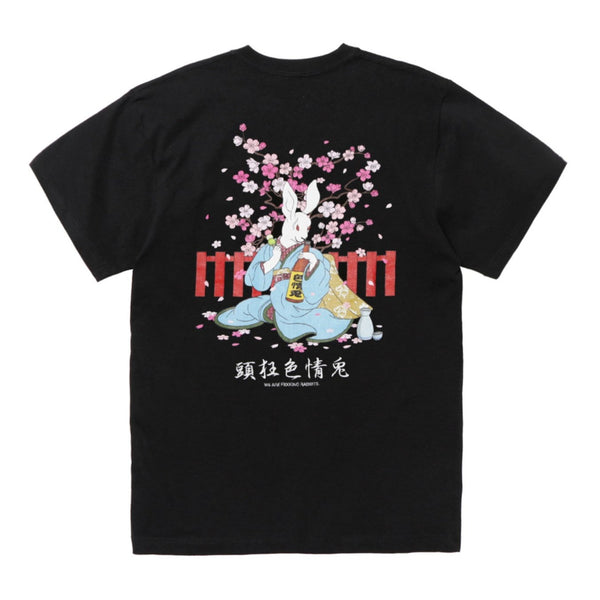 FR2 JAPAN Sakura Embroidery Japanese Style Rabbit Tee Black (Japan Exclusive) #FR2 #FR2 - originalfook singapore