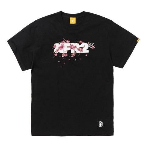 FR2 JAPAN Sakura Embroidery #FR2 Logo Tee Black (Japan Exclusive)