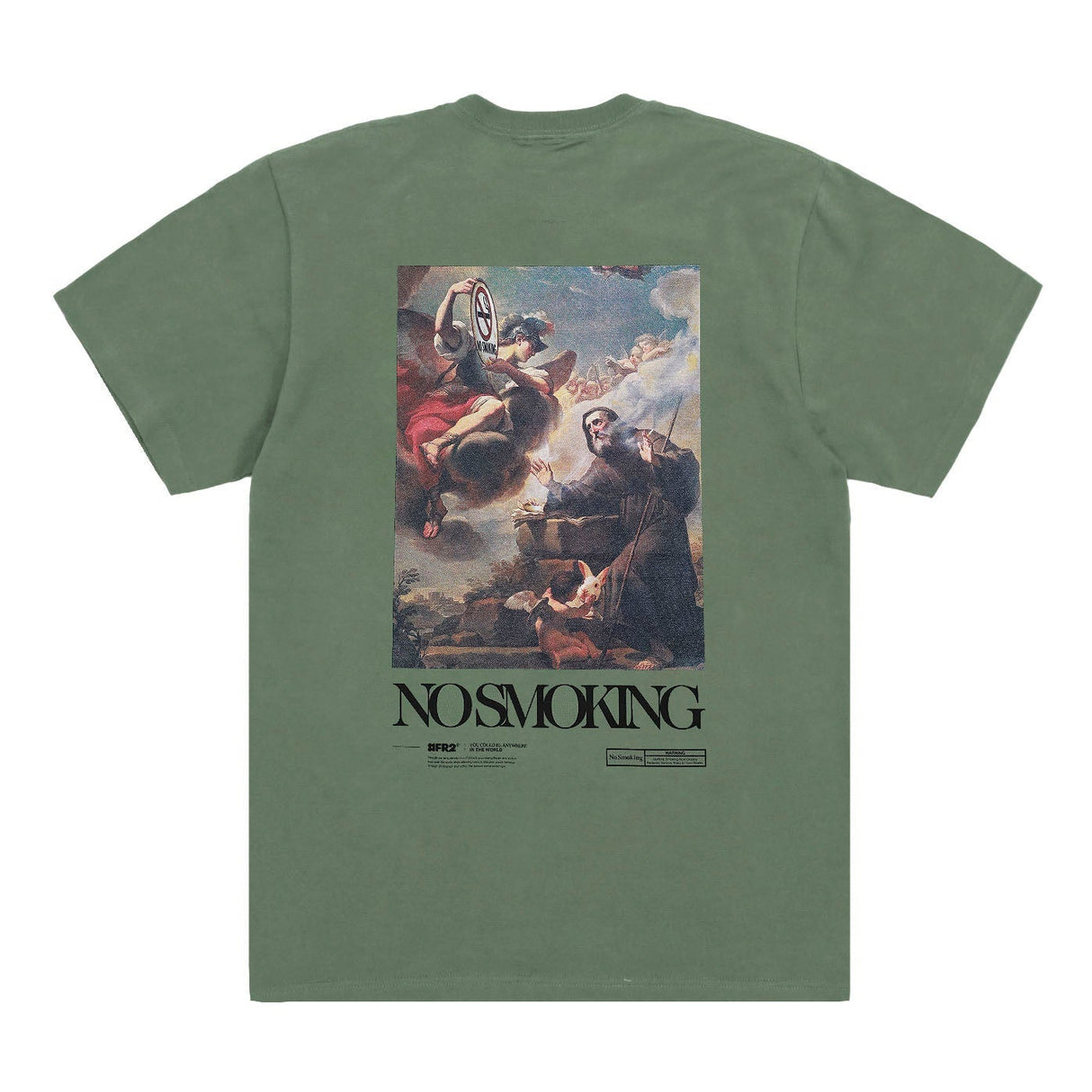 FR2 No Smoking Art Tee Green