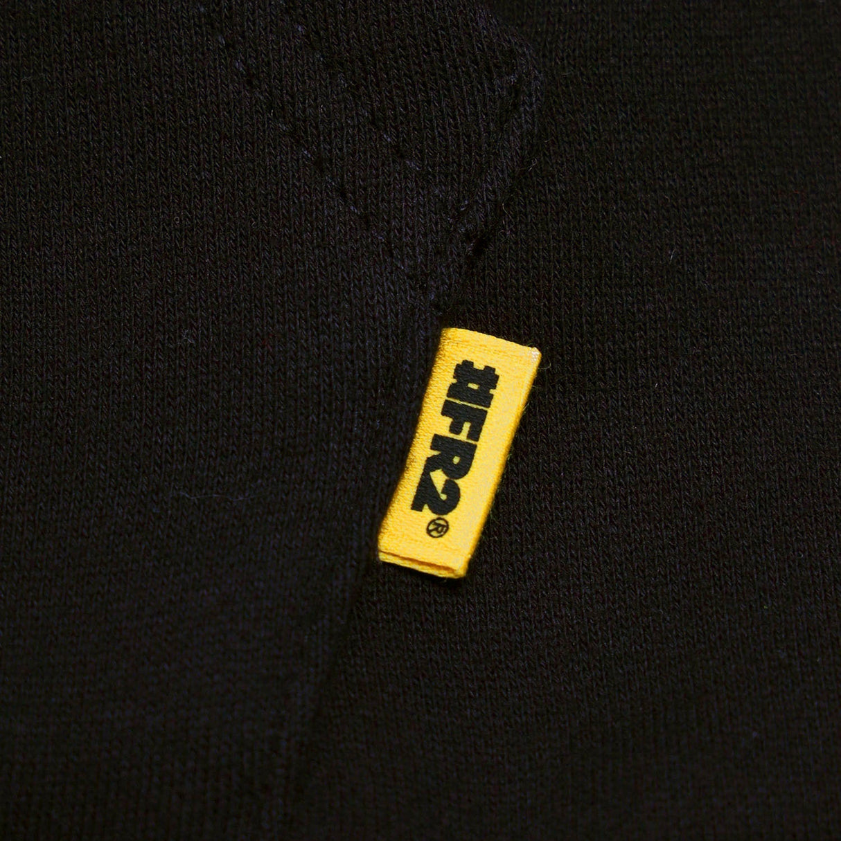 Black FR2 Big Logo Hoodie with large front logo, casual fit, and comfortable fabric, perfect for streetwear style.