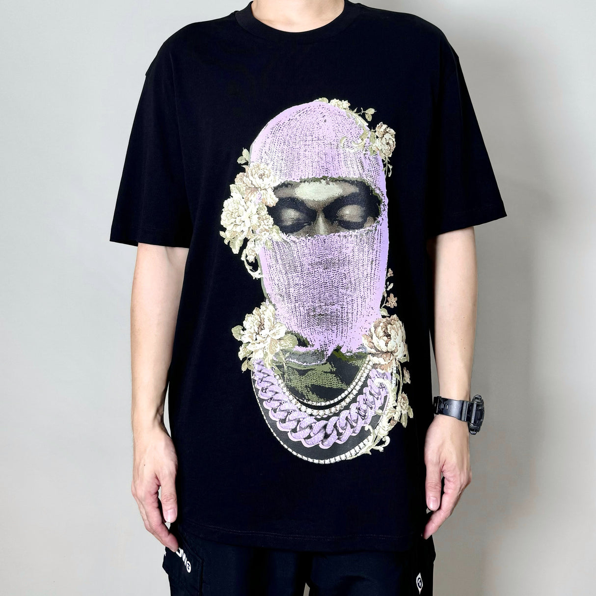 Ih Nom Uh Nit Mask Roses Tee NUS23241 (Made In Italy) IH NOM UH NIT IH NOM UH NIT - originalfook singapore