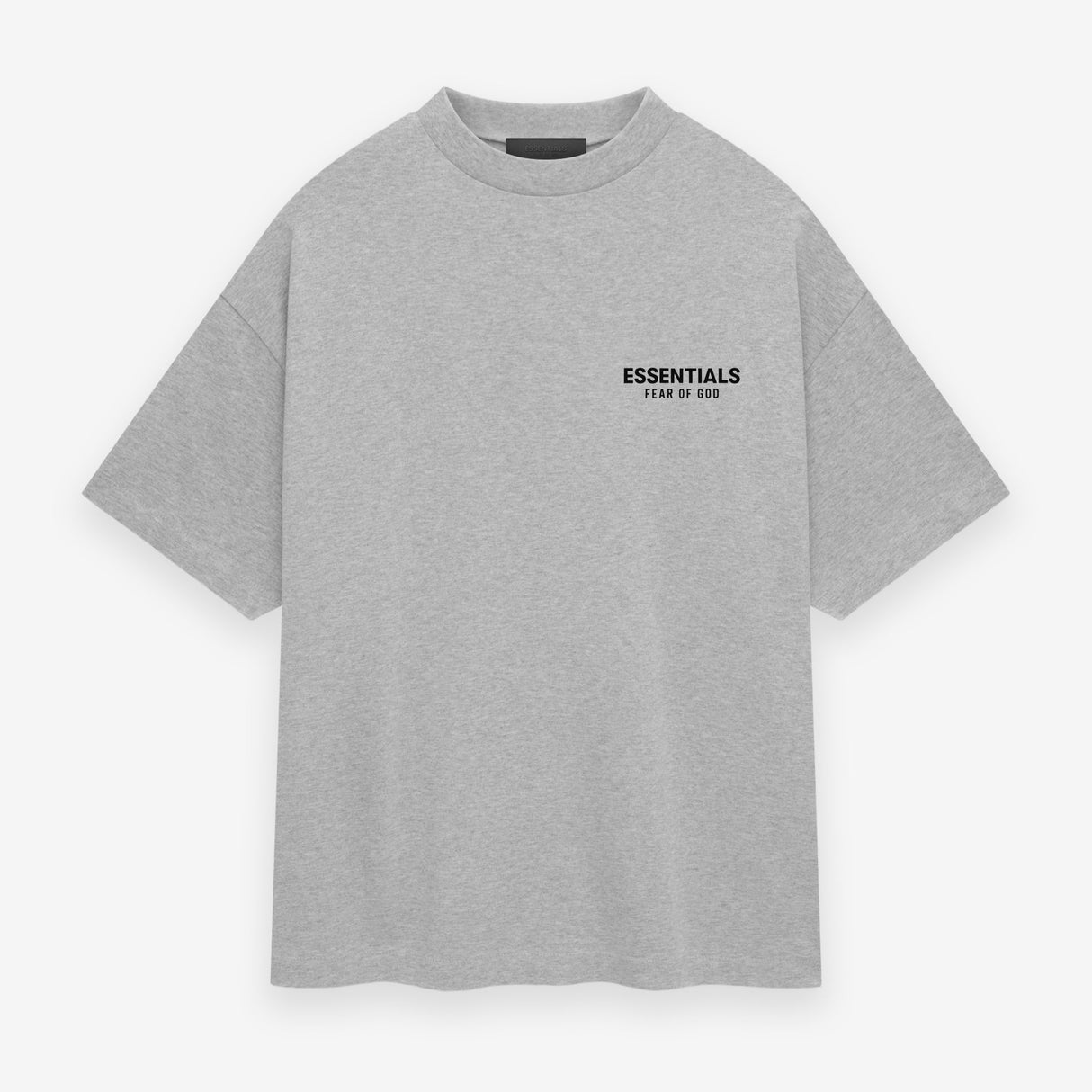 Fear of God Essentials Signature Logo Drop Shoulder Tee Light Heather FEAR OF GOD ESSENTIALS FEAR OF GOD ESSENTIALS - originalfook singapore