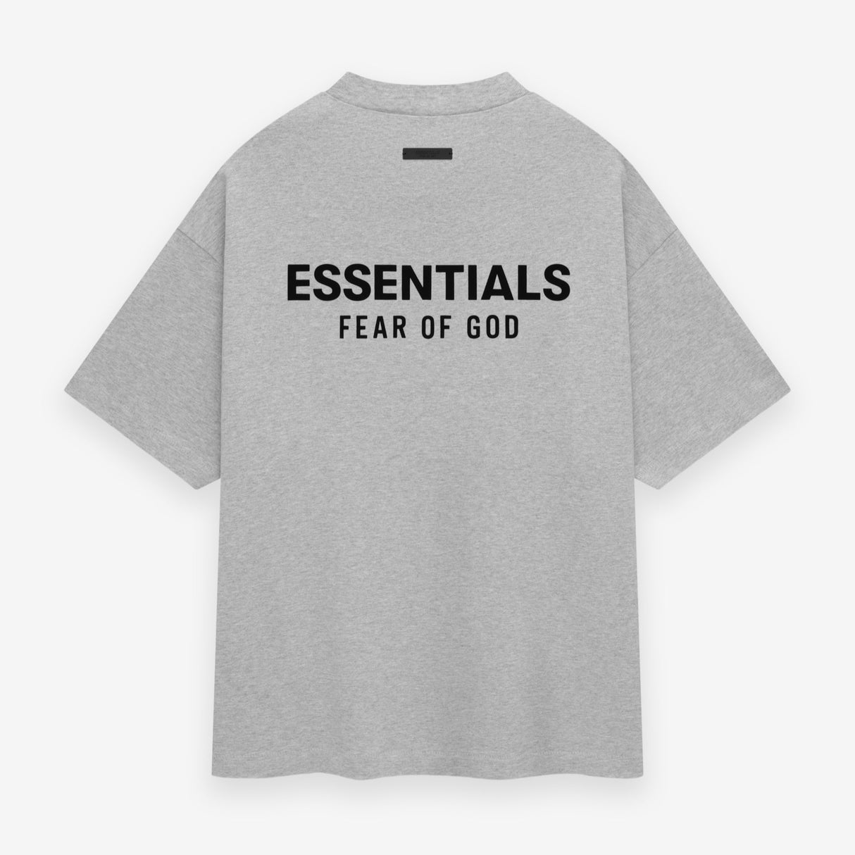 Fear of God Essentials Signature Logo Drop Shoulder Tee Light Heather FEAR OF GOD ESSENTIALS FEAR OF GOD ESSENTIALS - originalfook singapore