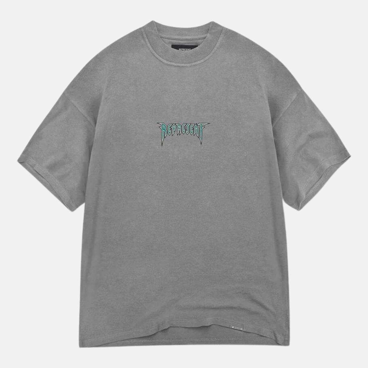 Represent Rock Logo Tee Grey REPRESENT REPRESENT - originalfook singapore