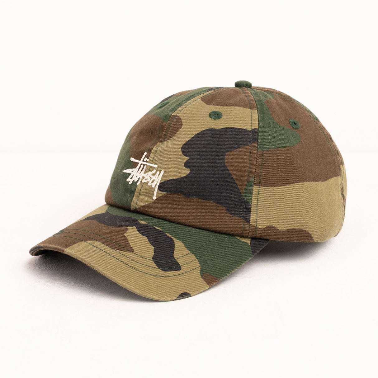 Stussy Basic Logo Baseball Cap Camo