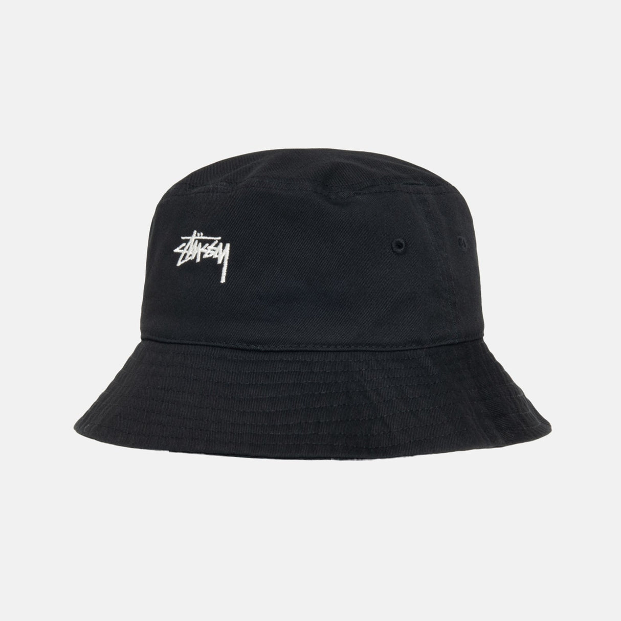 Stussy Big Stock Bucket Hat Black STUSSY STUSSY - originalfook singapore