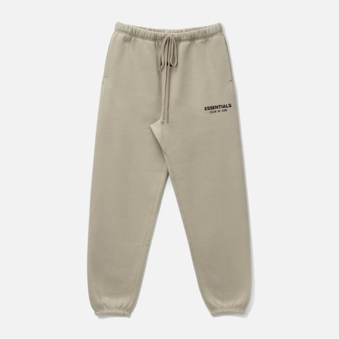 FEAR OF GOD Essentials Signature Logo Sweatpants Desert Sand FEAR OF GOD ESSENTIALS FEAR OF GOD ESSENTIALS - originalfook singapore