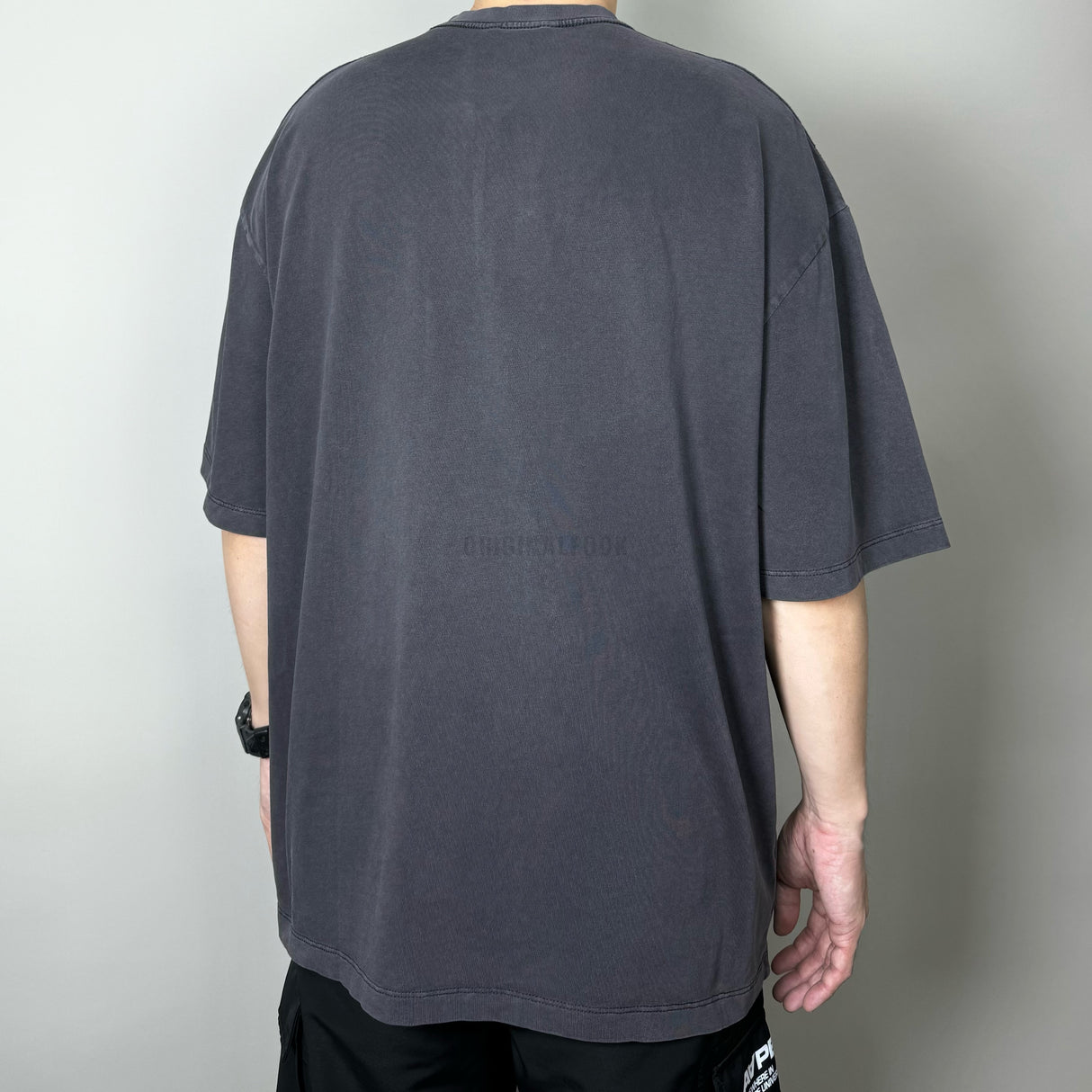 MASONPRINCE Classic Spray Logo Tee Charcoal Grey MASONPRINCE MASONPRINCE - originalfook singapore