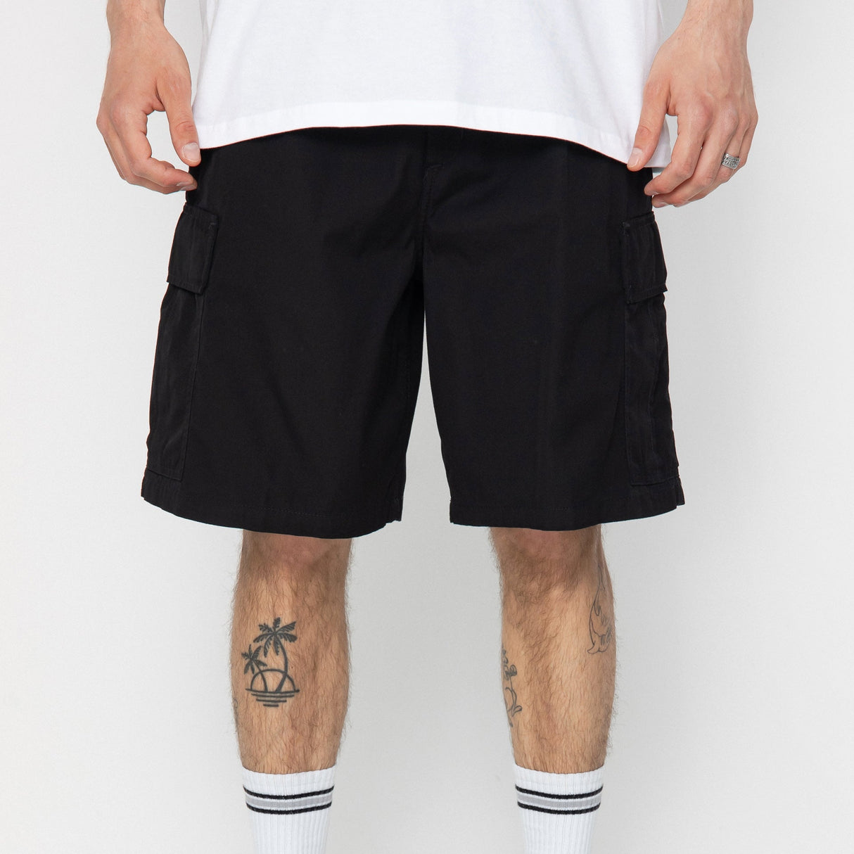 Carhartt WIP Cole Cargo Short Black CARHARTT CARHARTT - originalfook singapore