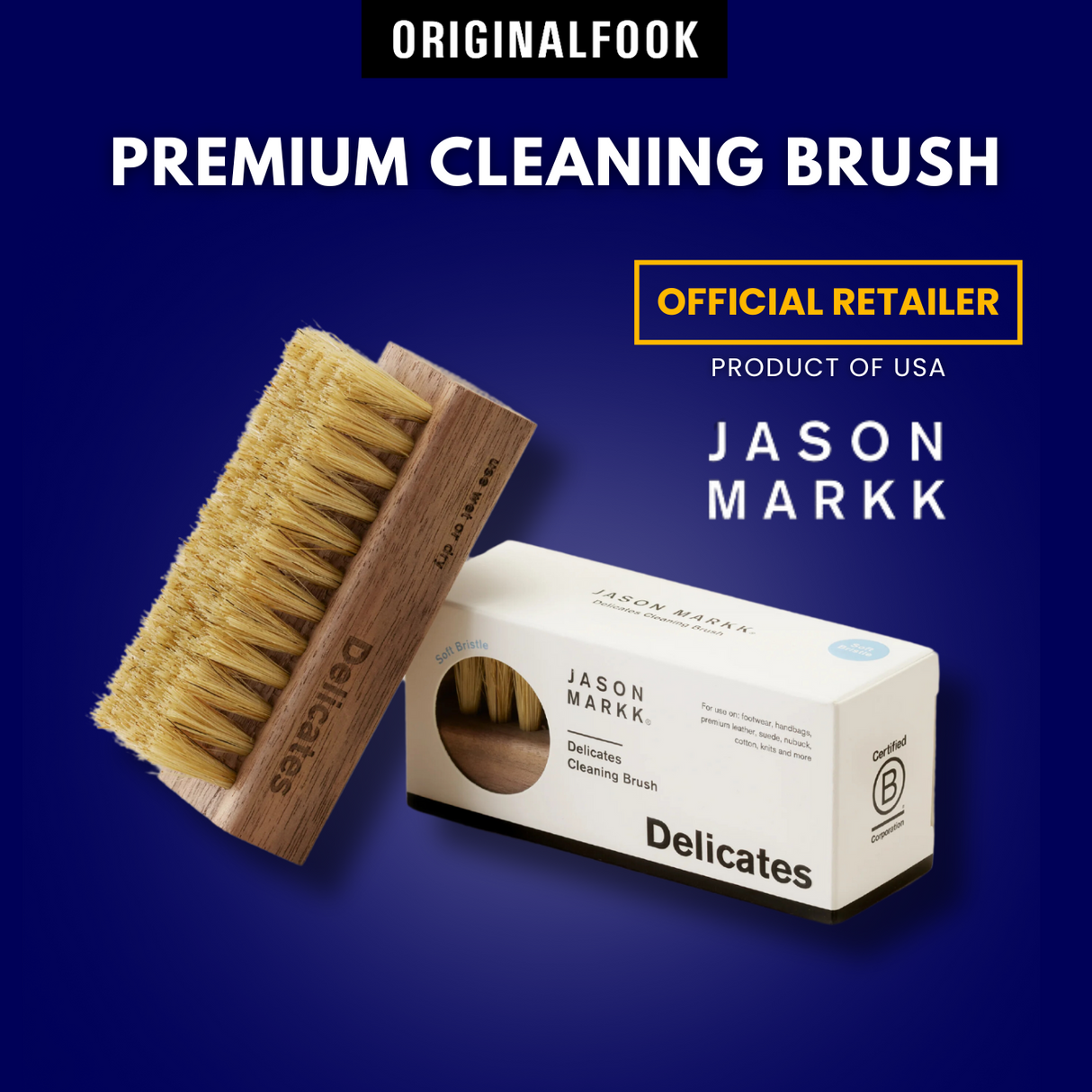 Jason Markk Premium Shoe Cleaning Brush JASON MARKK JASON MARKK - originalfook singapore