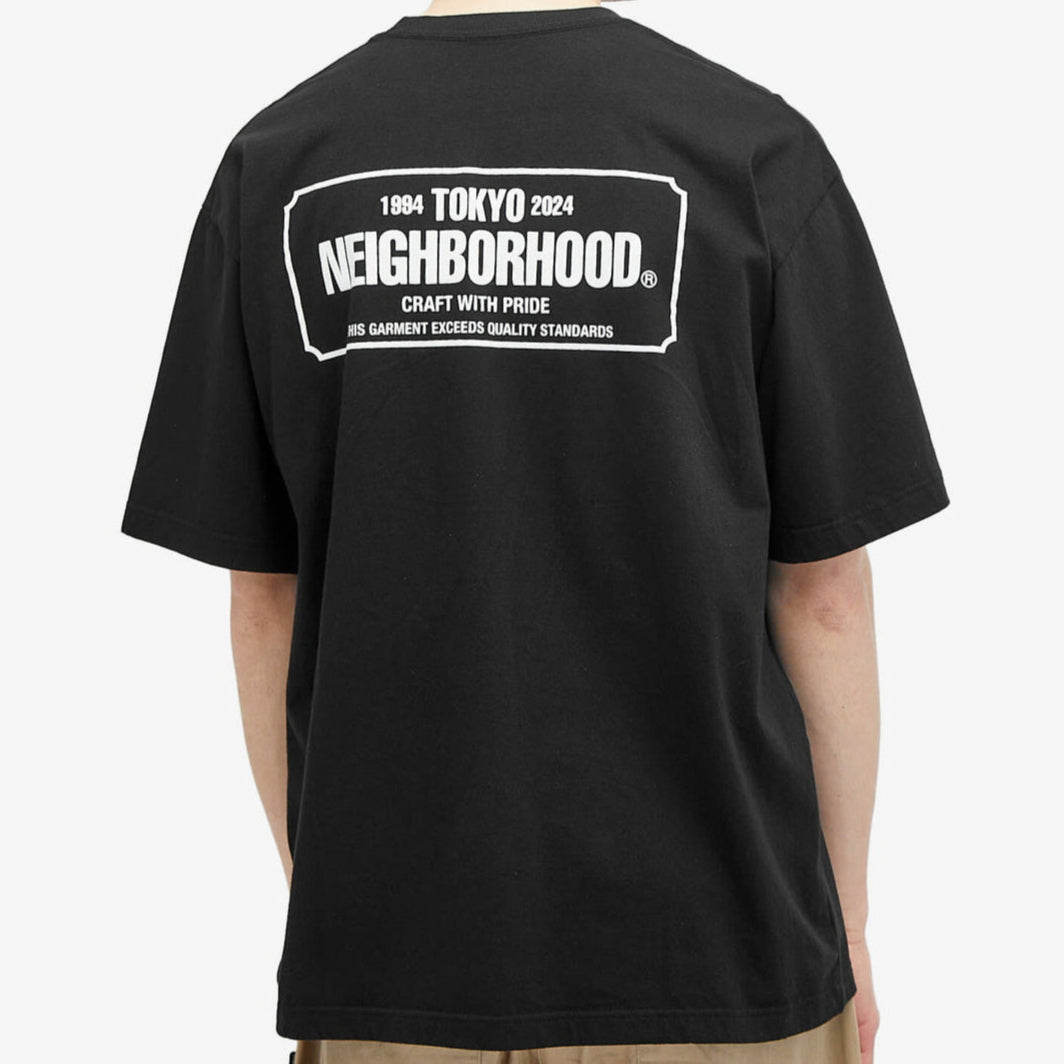 Neighborhood NH-1 Bar Logo Tee Black NEIGHBORHOOD NEIGHBORHOOD - originalfook singapore