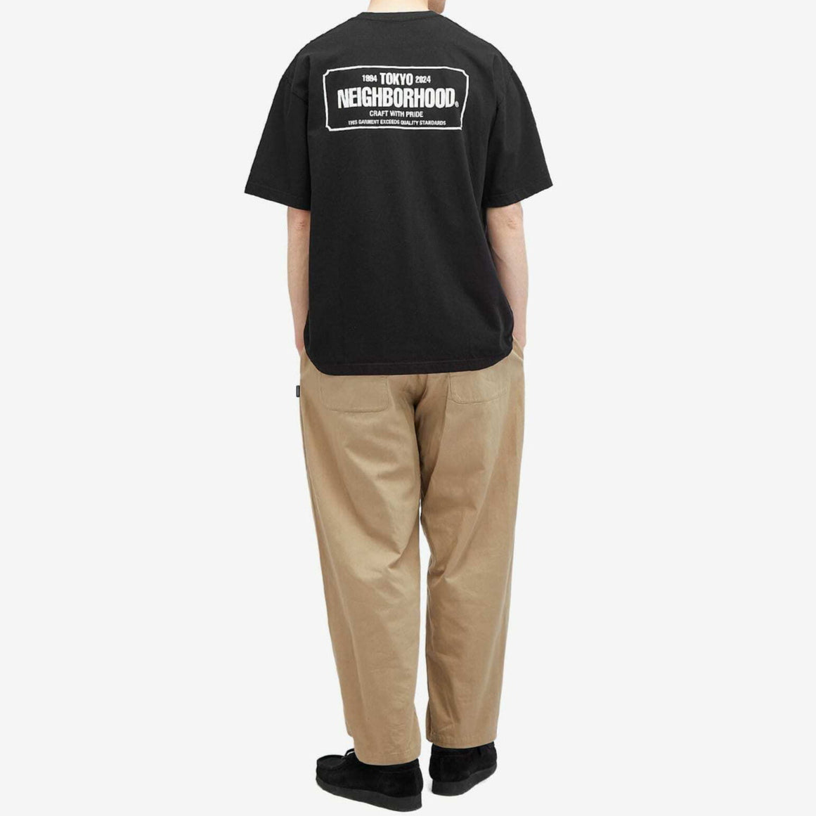 Neighborhood NH-1 Bar Logo Tee Black NEIGHBORHOOD NEIGHBORHOOD - originalfook singapore