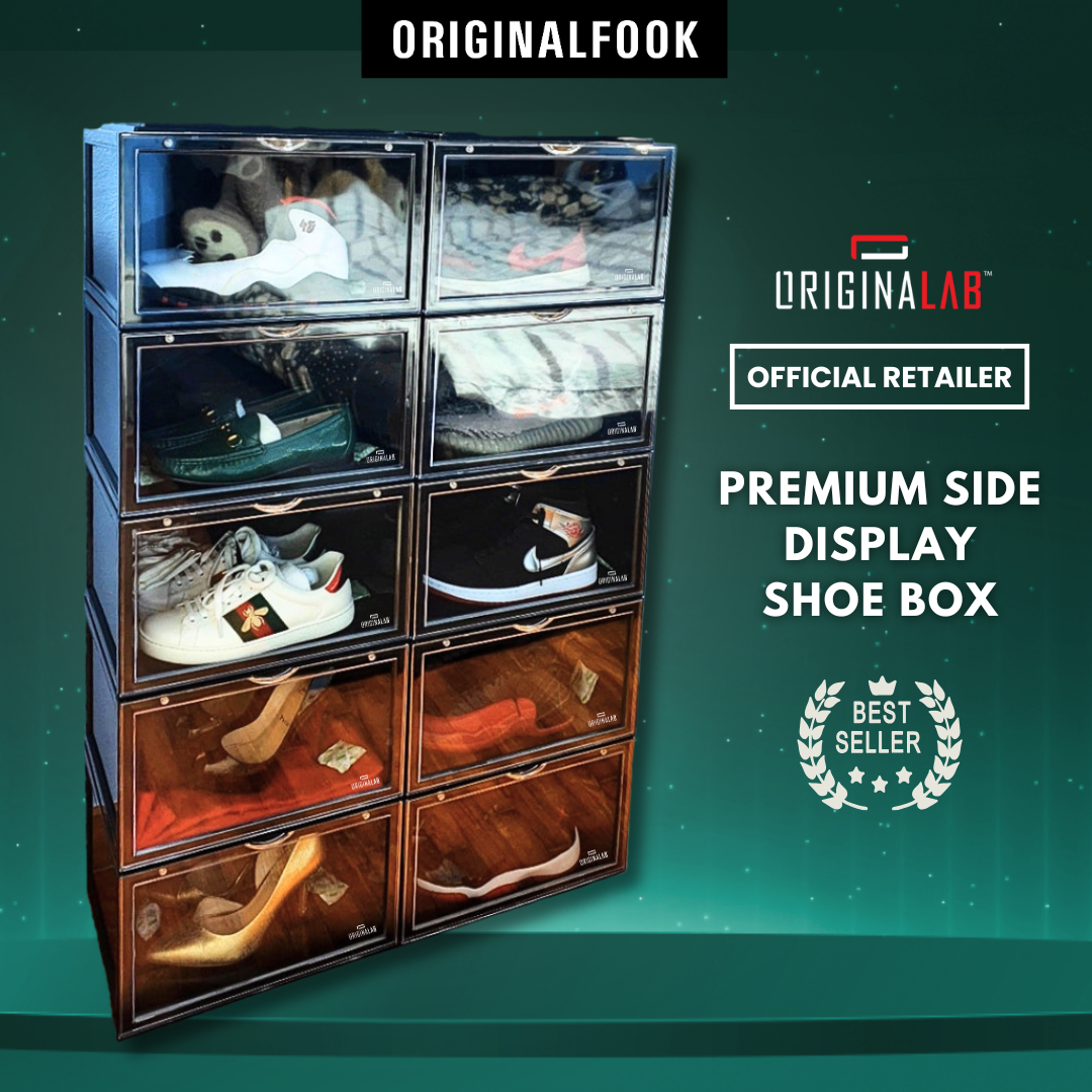 ORIGINALAB Premium Side Display Shoe Box Black