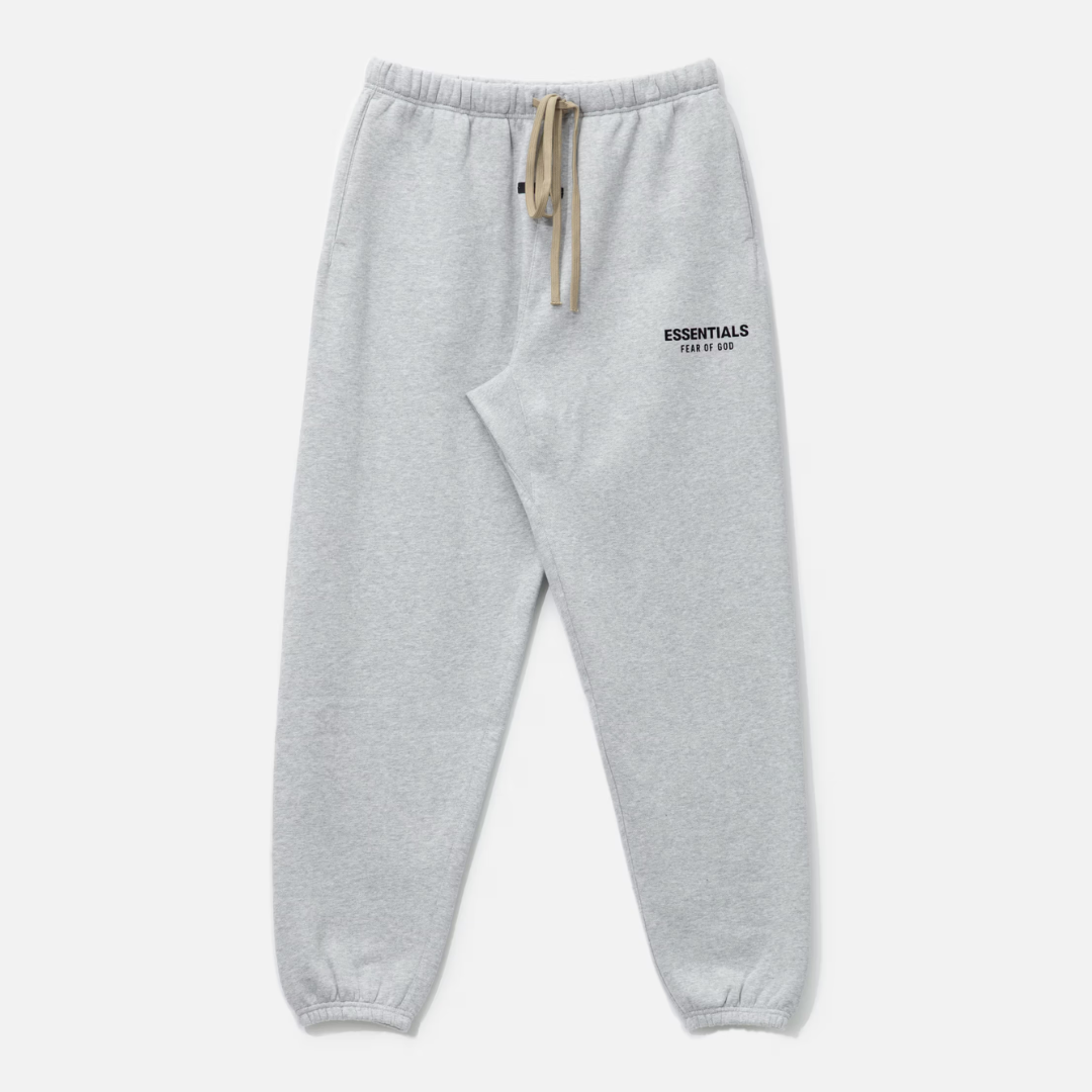 FEAR OF GOD Essentials Signature Logo Sweatpants Light Heather FEAR OF GOD ESSENTIALS FEAR OF GOD ESSENTIALS - originalfook singapore