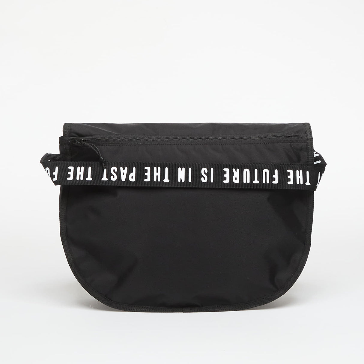 Black Human Made shoulder bag with adjustable strap and minimalist design, perfect for casual everyday use.