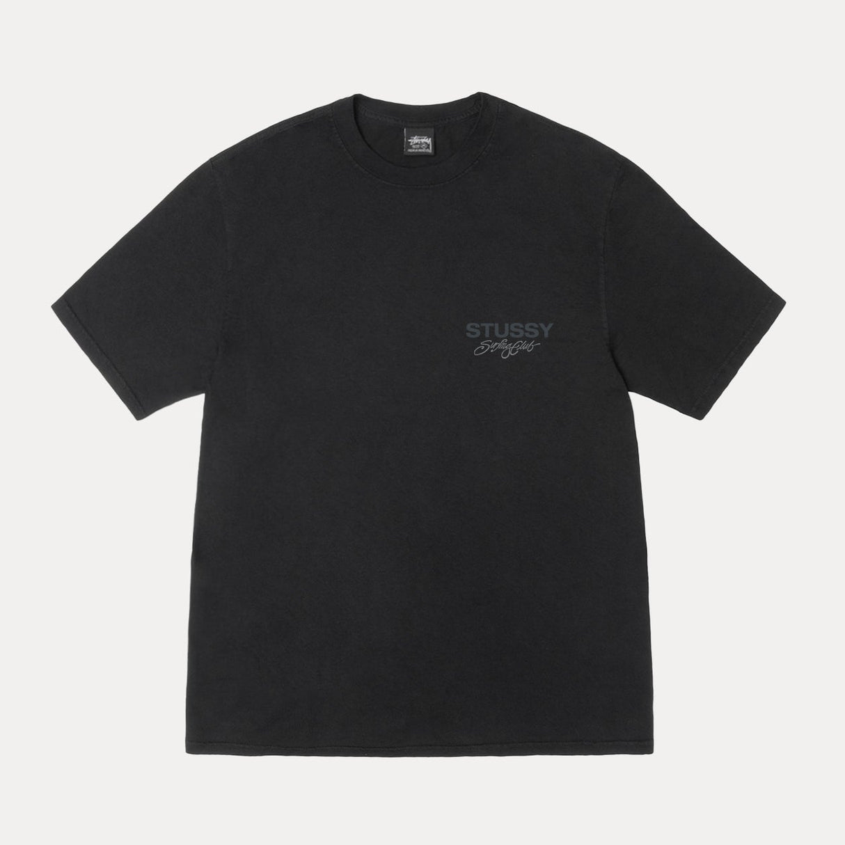 Stussy Surf Club Tee Black - ORIGINALFOOK