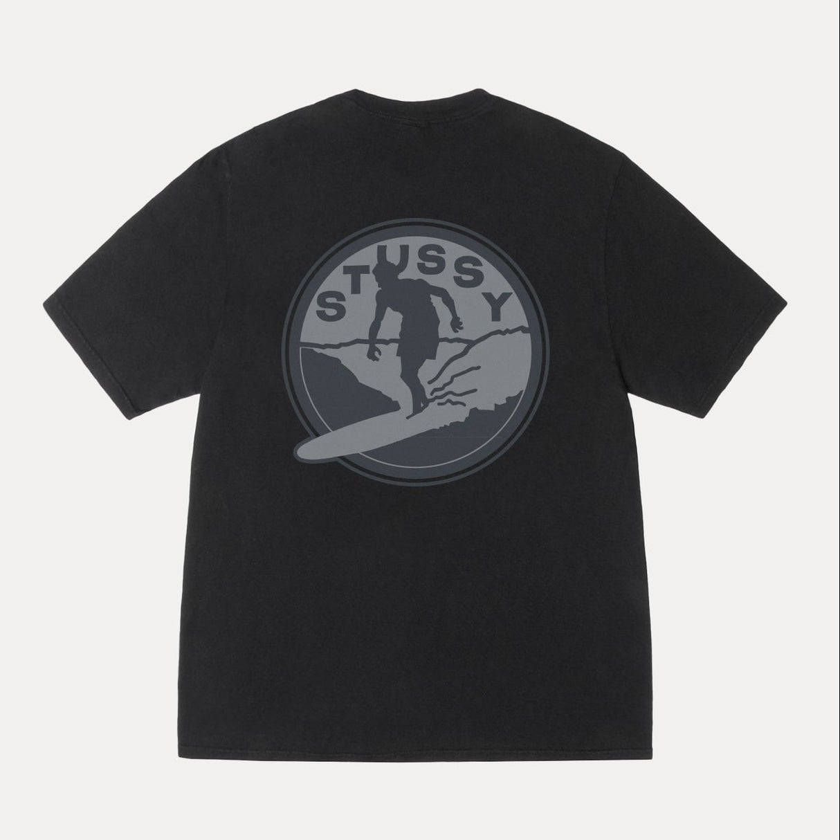 Stussy Surf Club Tee Black - ORIGINALFOOK