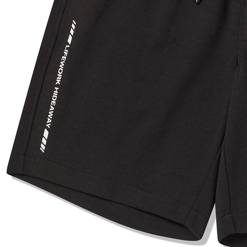 LifeWork Round Logo Shorts Black LIFEWORK LIFEWORK - originalfook singapore