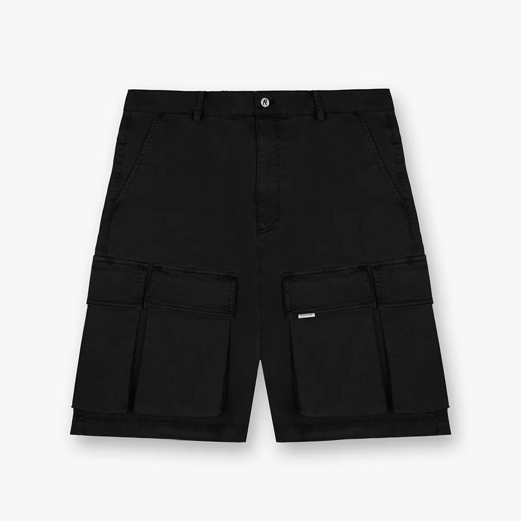 Represent Baggy Cargo Shorts Black REPRESENT REPRESENT - originalfook singapore