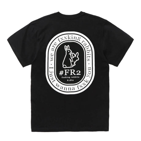 FR2 Fxxking Rabbits Oval Logo Tee Black #FR2 #FR2 - originalfook singapore
