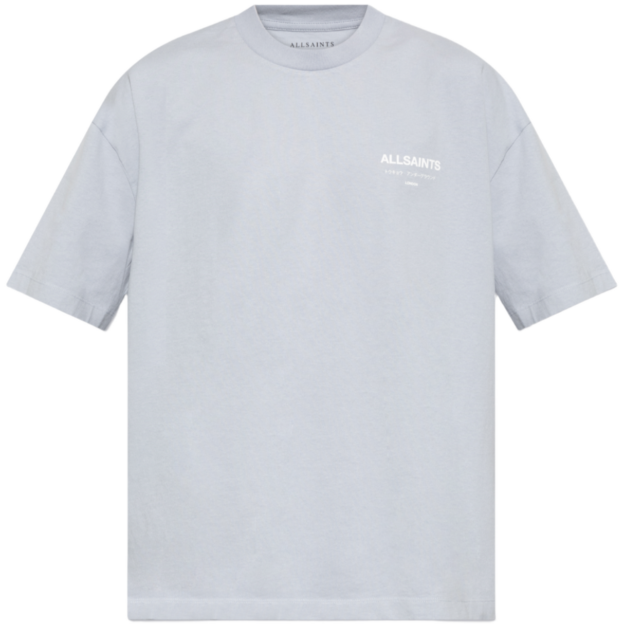 Allsaints Underground Logo Tee Willow Blue ALLSAINTS ALLSAINTS - originalfook singapore