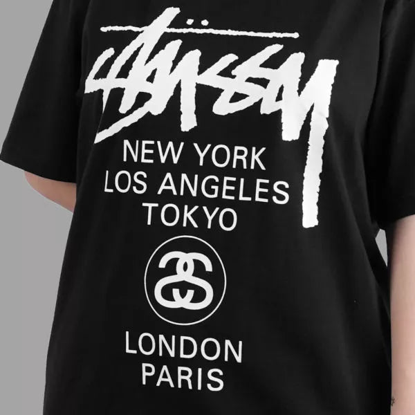 Stussy World Tour Tee Black