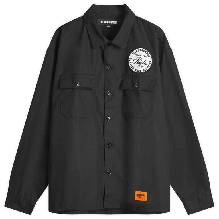 Neighborhood Classic Work Long Sleeve Shirt Black NEIGHBORHOOD NEIGHBORHOOD - originalfook singapore