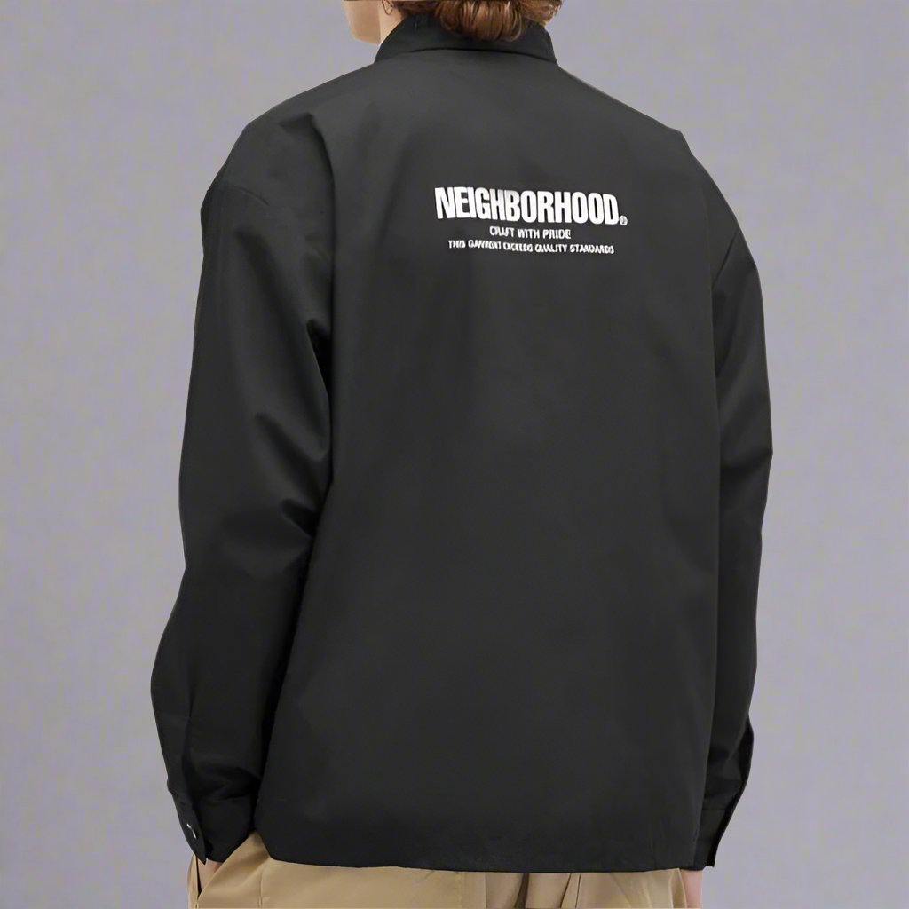 Neighborhood Classic Work Long Sleeve Shirt Black NEIGHBORHOOD NEIGHBORHOOD - originalfook singapore