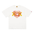 Human Made X KAWS Logo Tee White HUMAN MADE HUMAN MADE - originalfook singapore