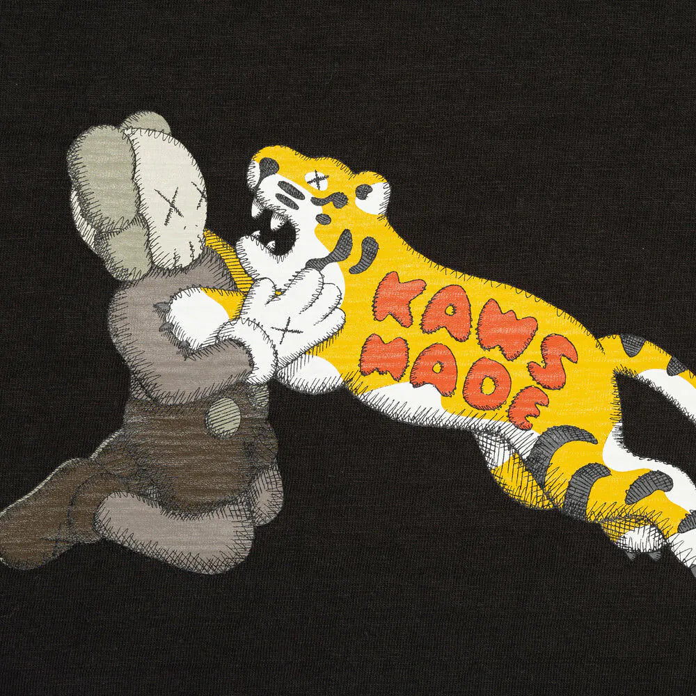 Human Made X KAWS Tee #2 Black HUMAN MADE HUMAN MADE - originalfook singapore