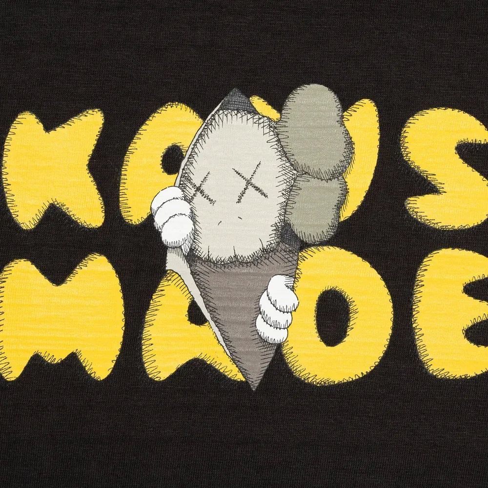 Human Made X KAWS Tee #1 Black HUMAN MADE HUMAN MADE - originalfook singapore