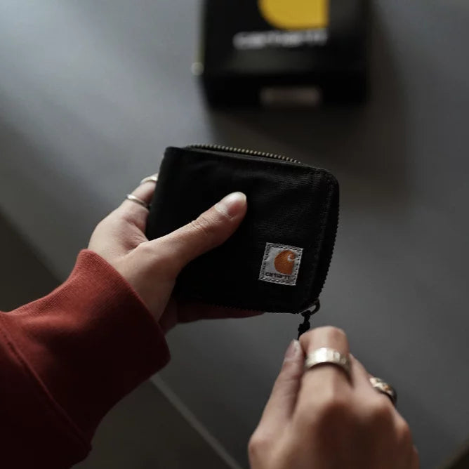 Carhartt Nylon Zipper Wallet Black CARHARTT CARHARTT - originalfook singapore